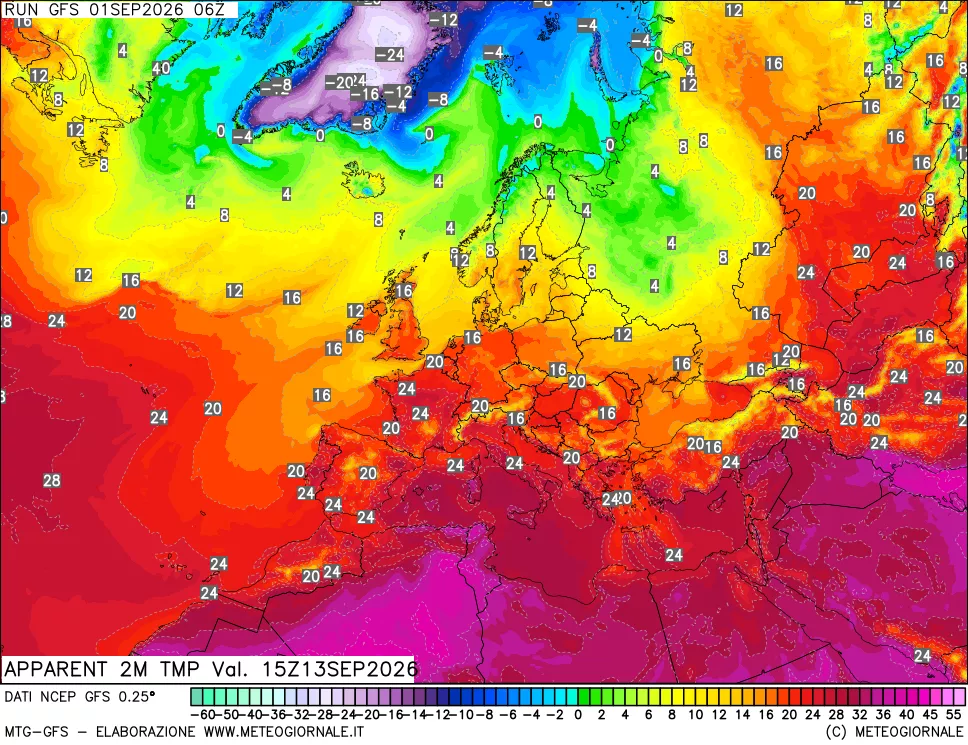 mappa Temp percepita