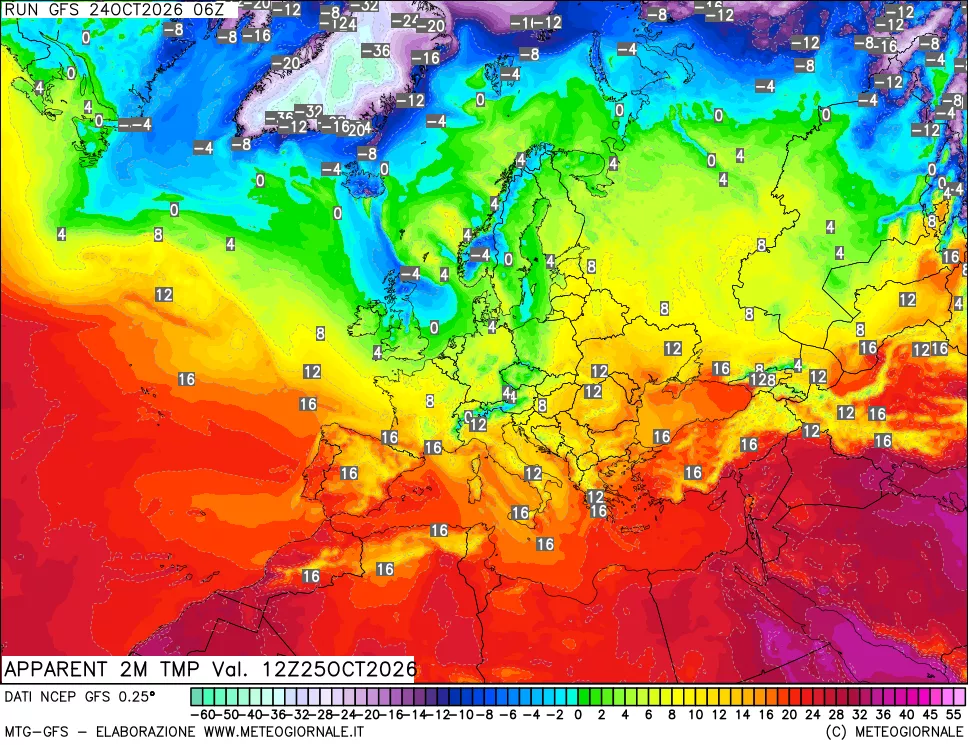 mappa Temp percepita