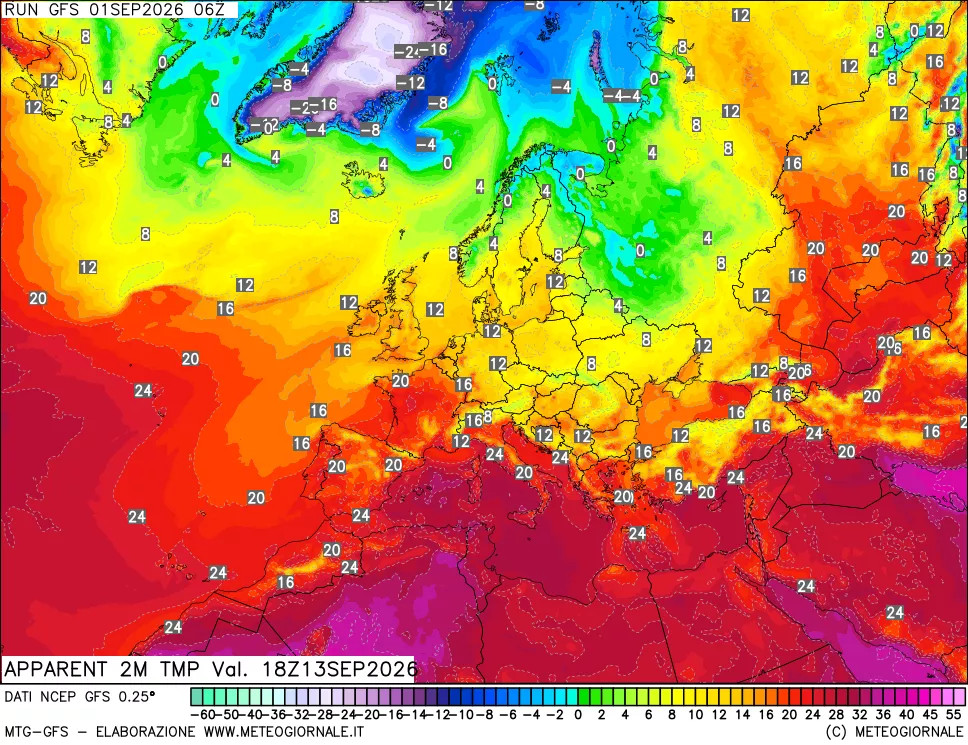 mappa Temp percepita