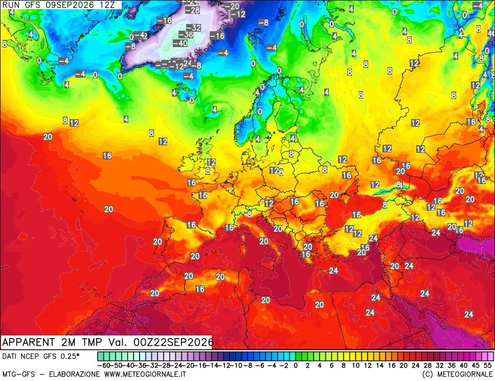 mappa Temp percepita