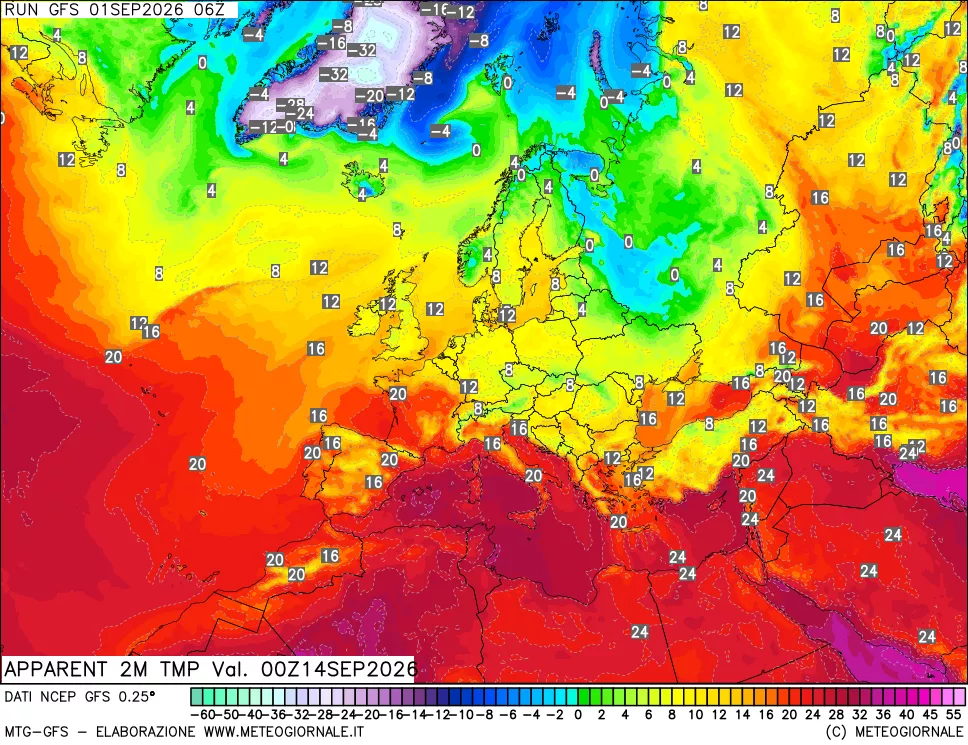mappa Temp percepita