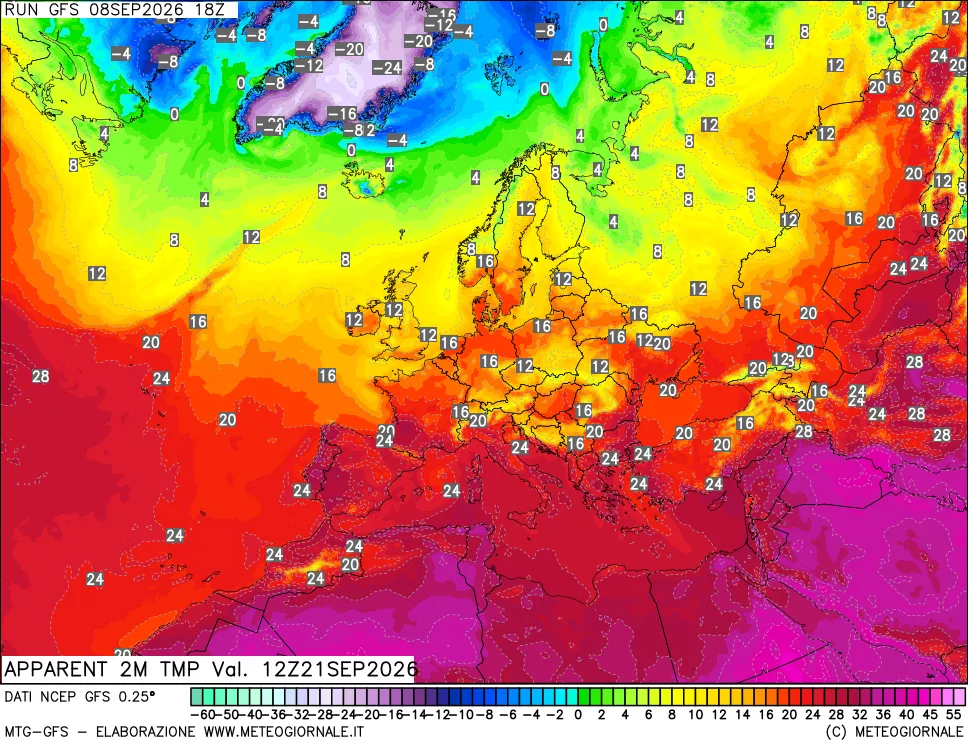 mappa Temp percepita