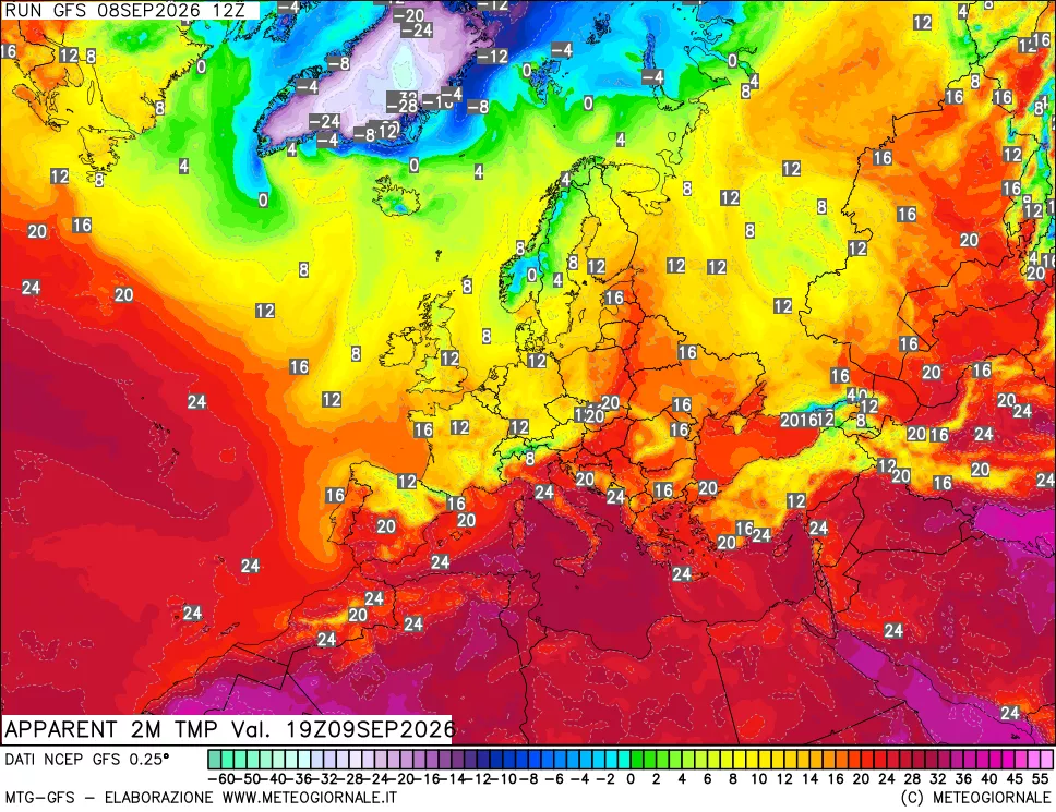 mappa Temp percepita