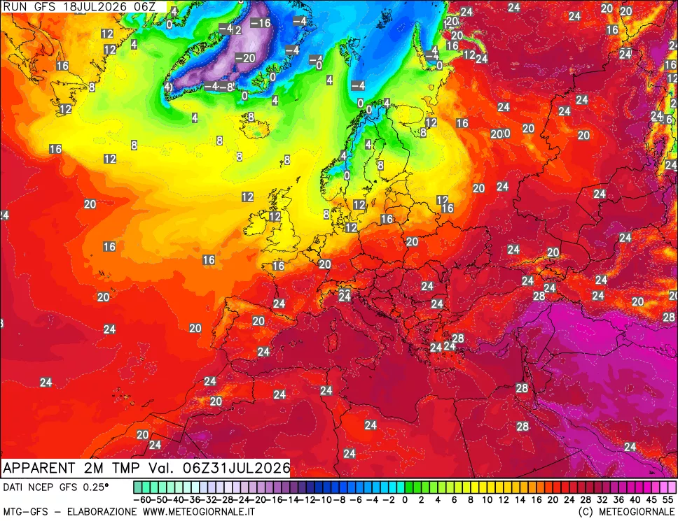 mappa Temp percepita