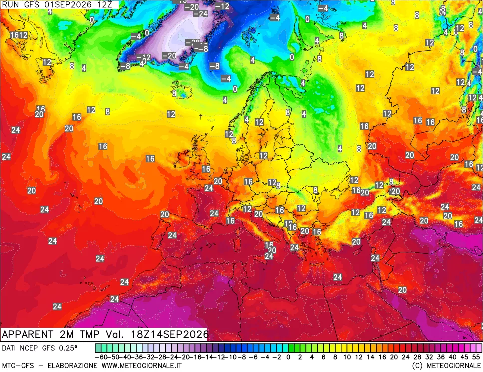 mappa Temp percepita