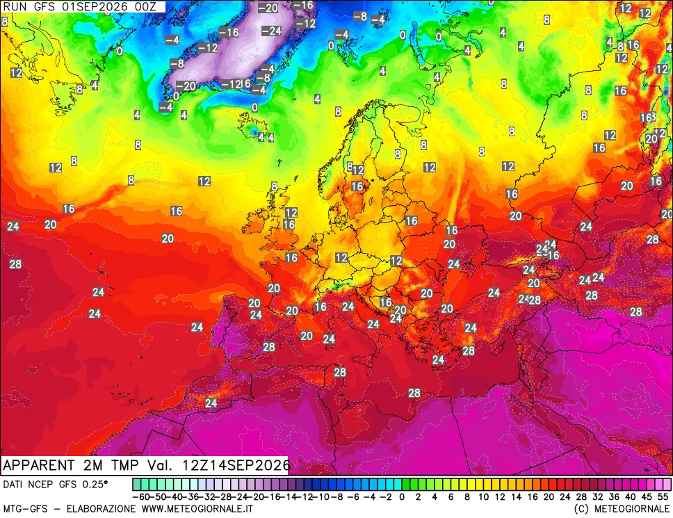 mappa Temp percepita