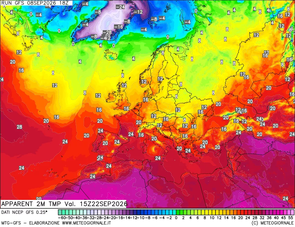 mappa Temp percepita