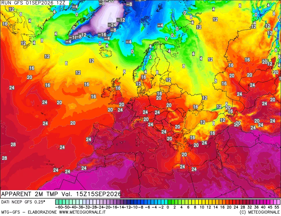 mappa Temp percepita