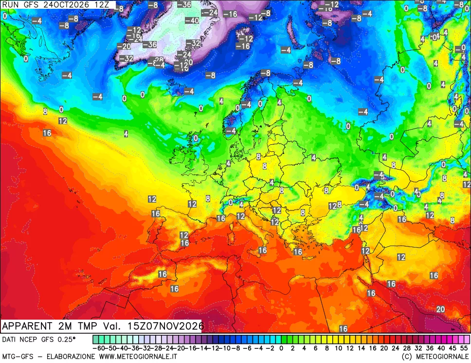 mappa Temp percepita