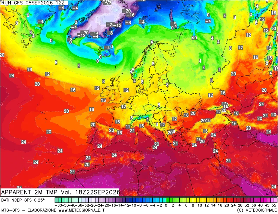 mappa Temp percepita