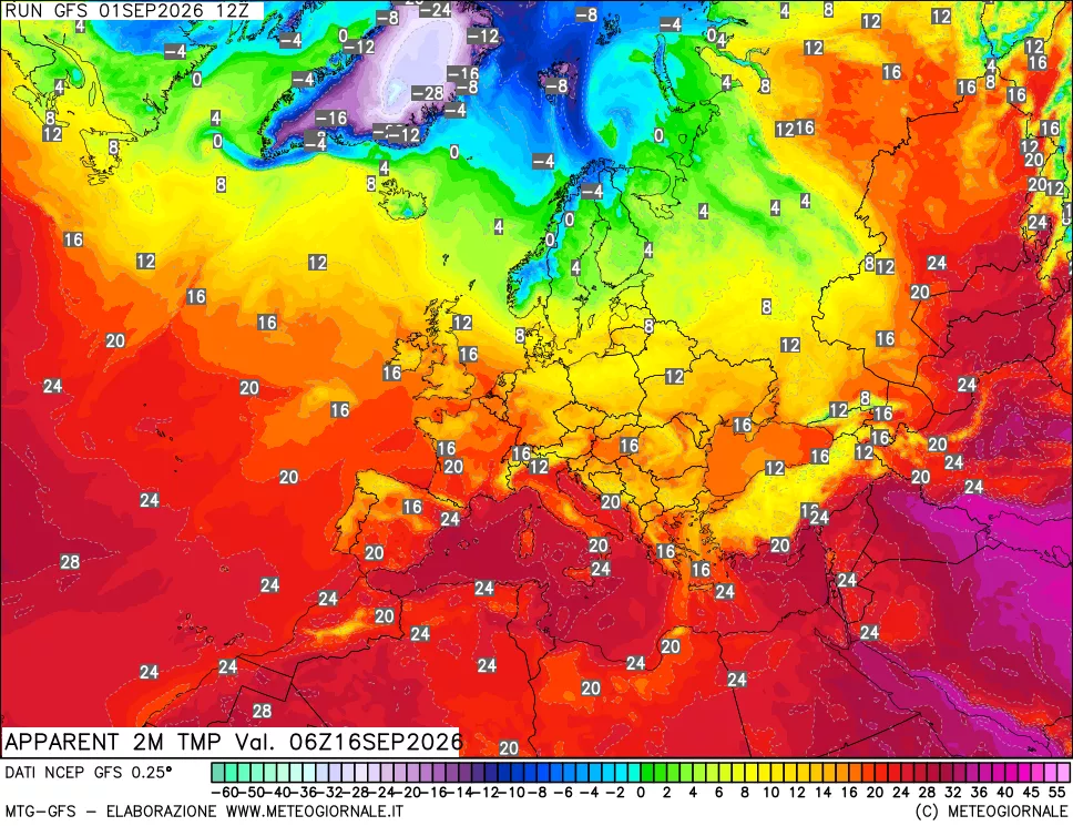 mappa Temp percepita