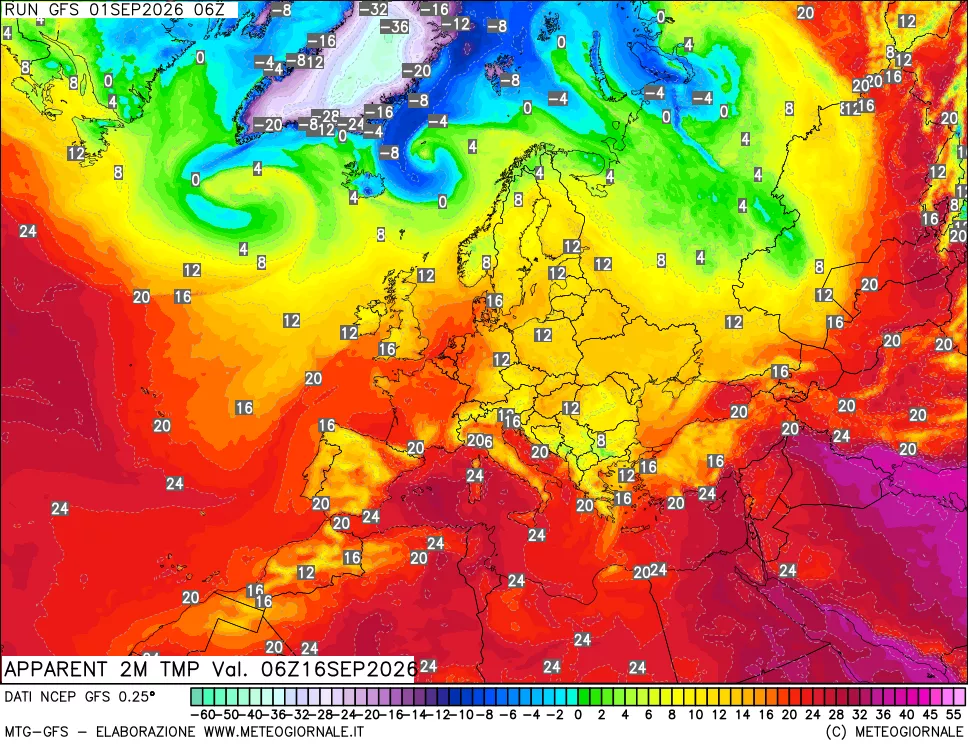 mappa Temp percepita