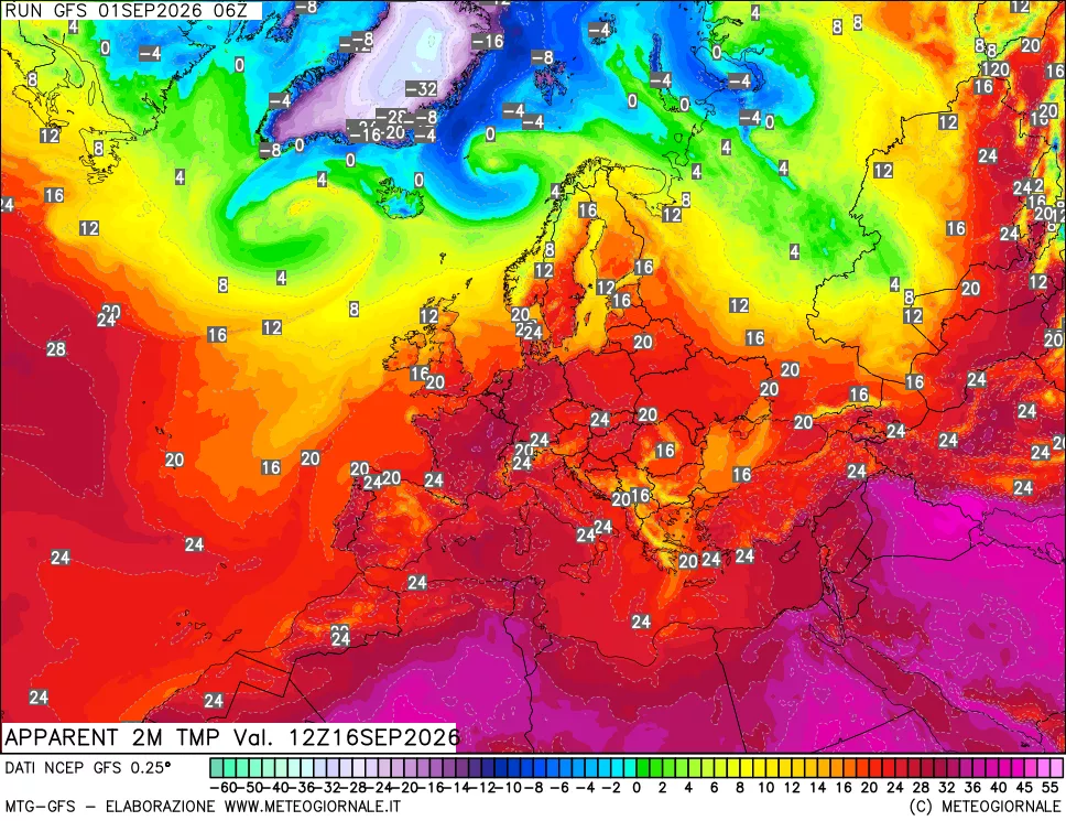 mappa Temp percepita
