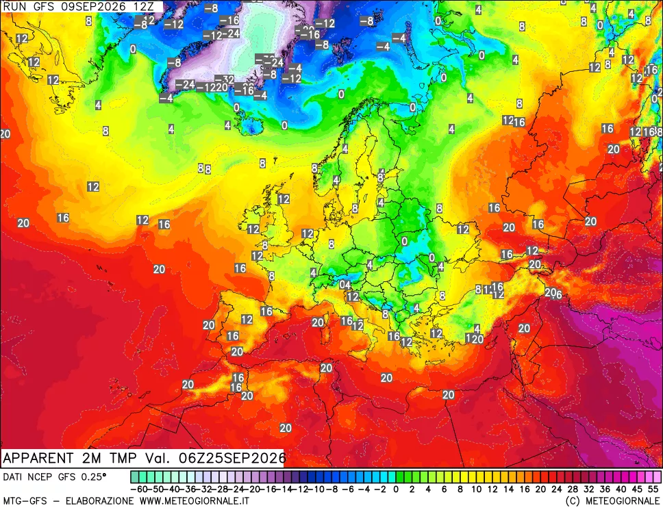 mappa Temp percepita