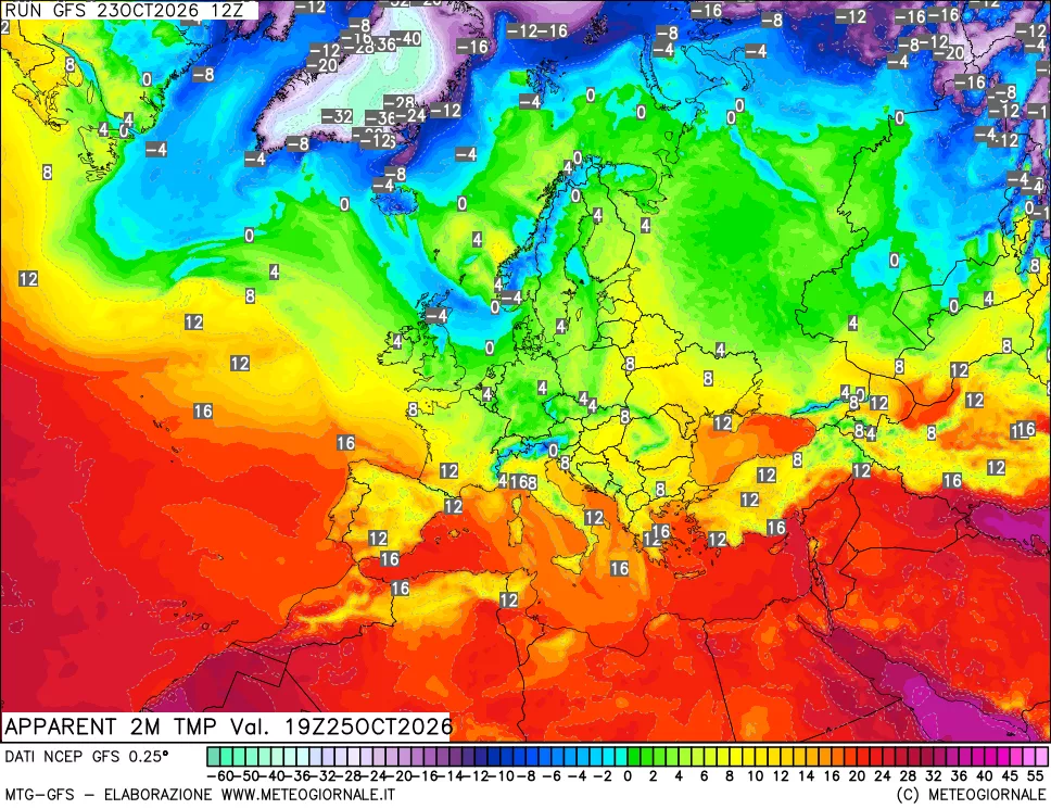 mappa Temp percepita