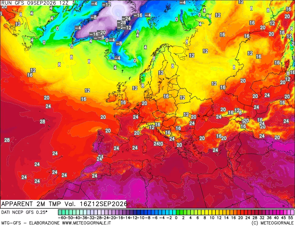 mappa Temp percepita