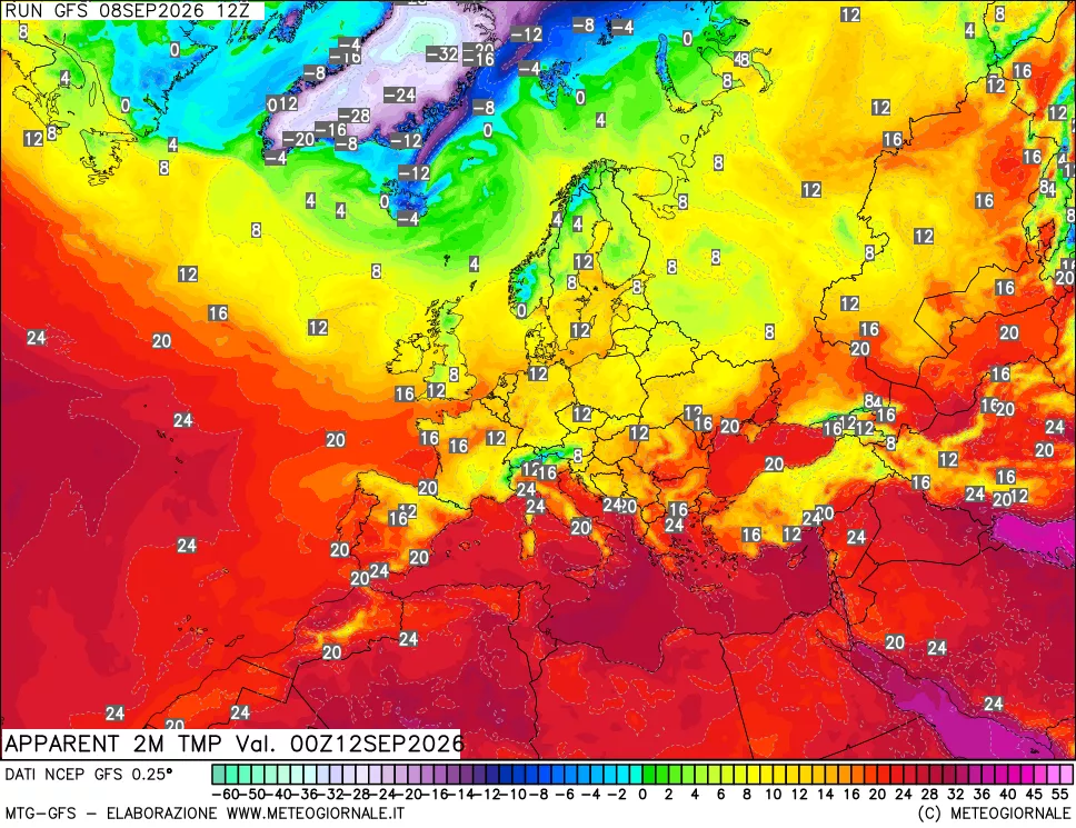mappa Temp percepita