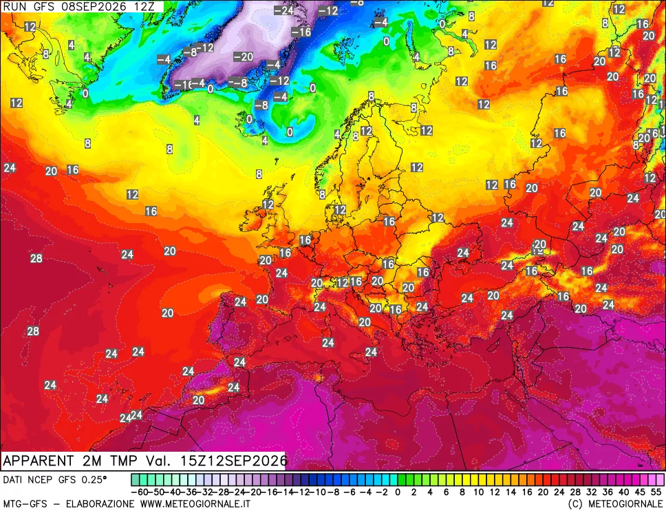 mappa Temp percepita