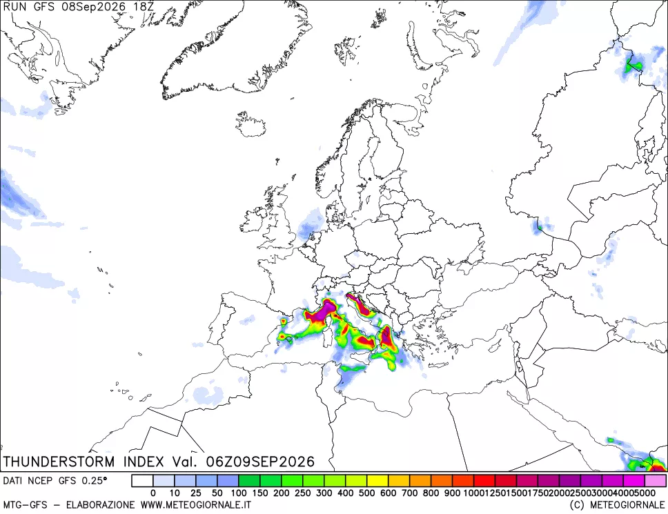 mappa Indice Temporali (TSI)