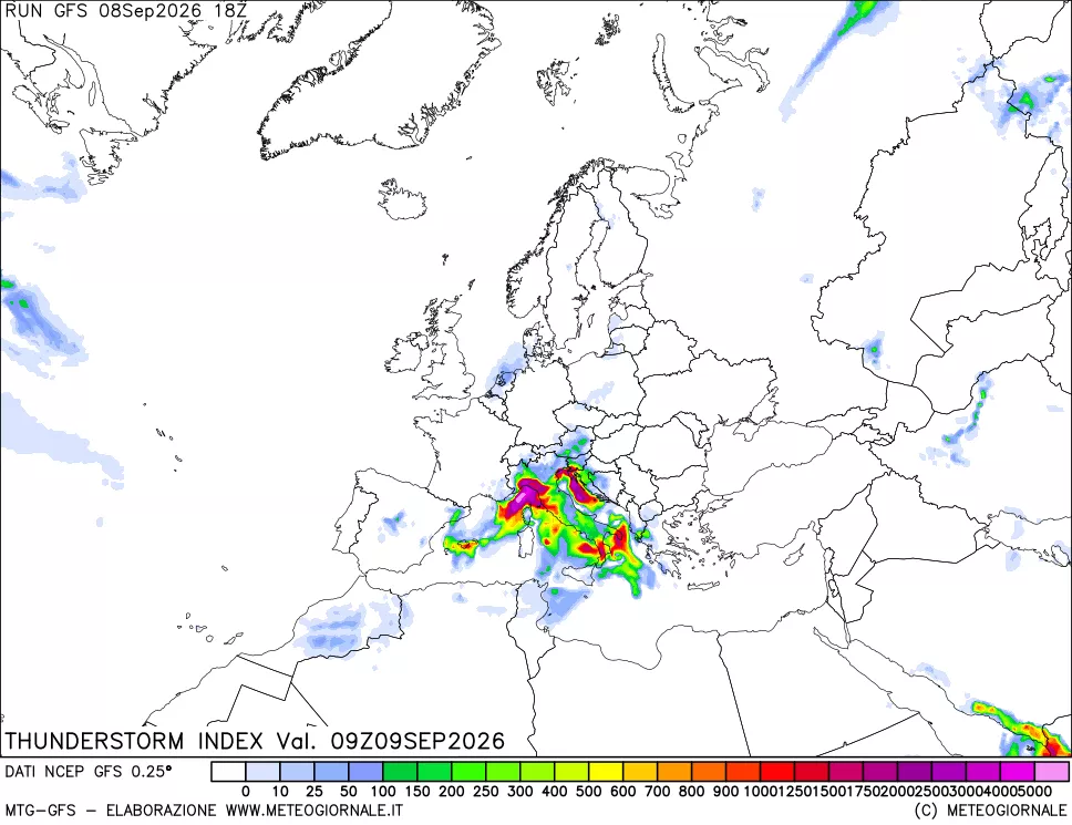 mappa Indice Temporali (TSI)