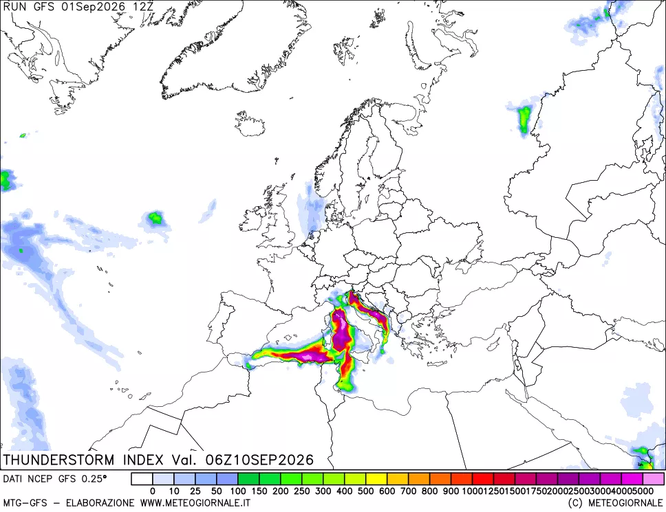 mappa Indice Temporali (TSI)