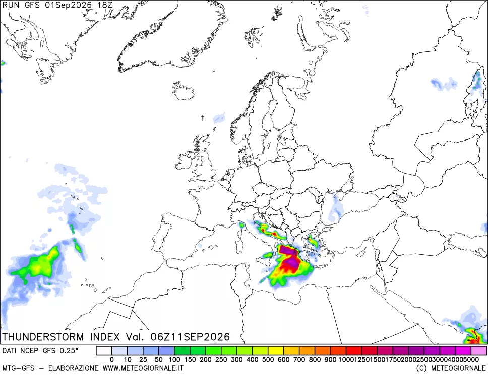 mappa Indice Temporali (TSI)