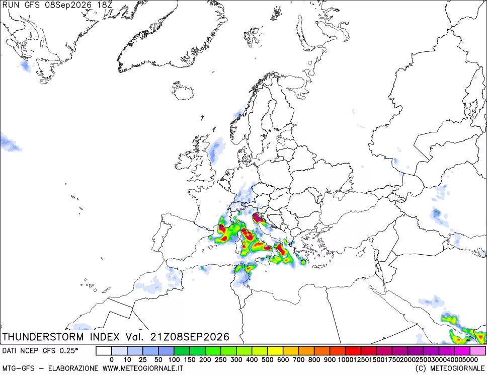 mappa Indice Temporali (TSI)