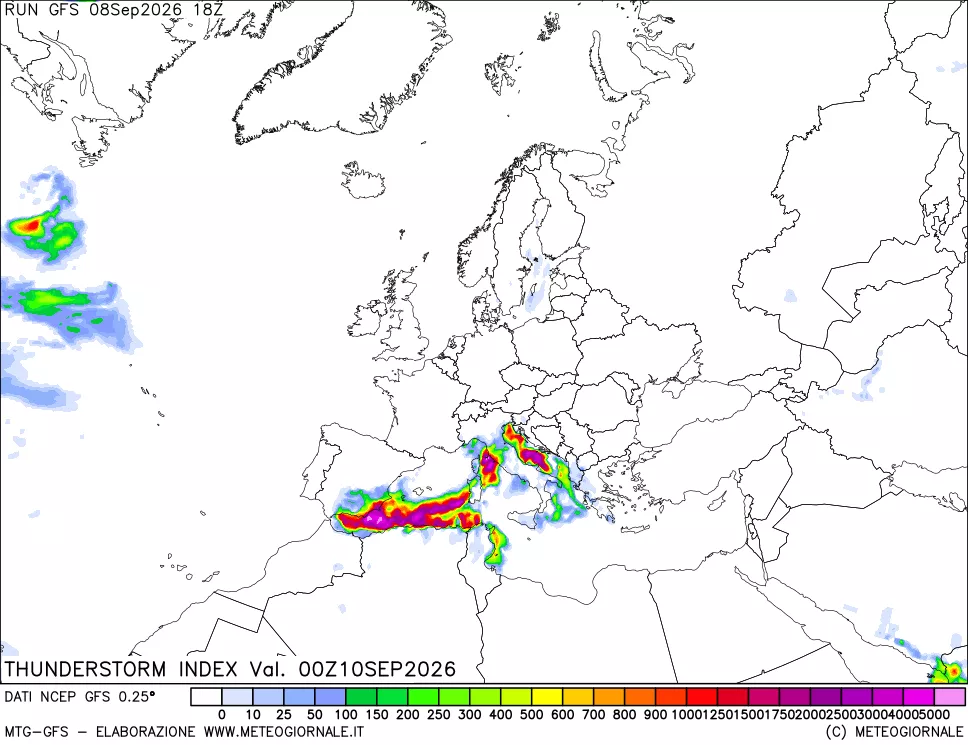 mappa Indice Temporali (TSI)