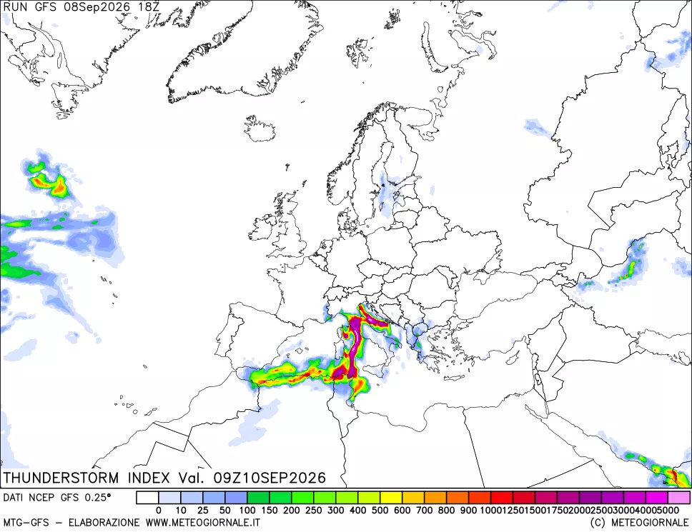 mappa Indice Temporali (TSI)