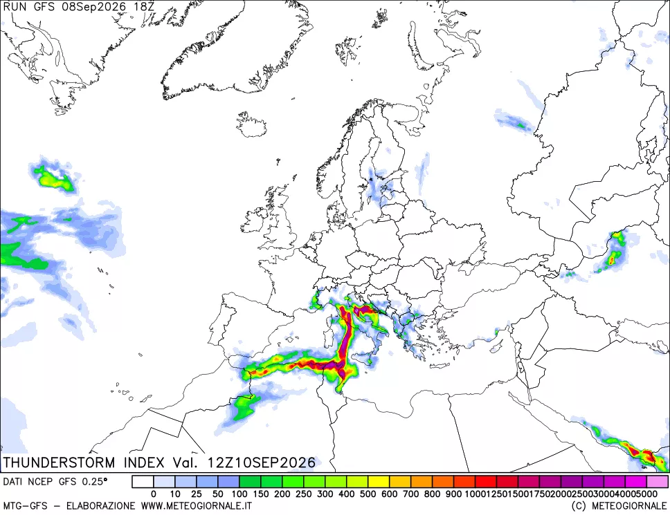 mappa Indice Temporali (TSI)
