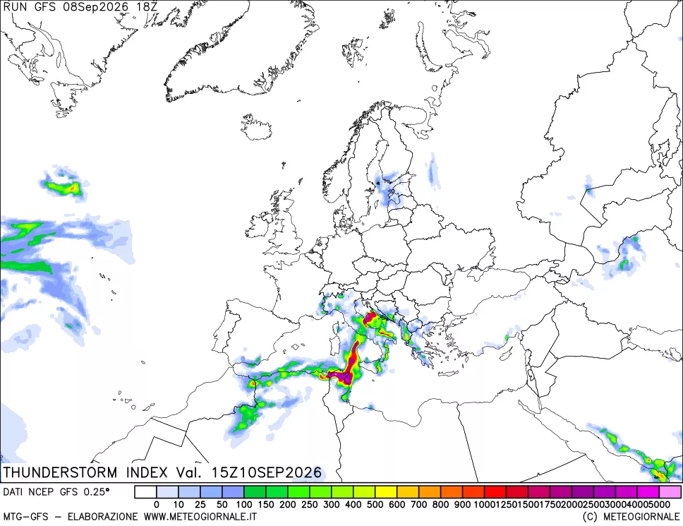mappa Indice Temporali (TSI)