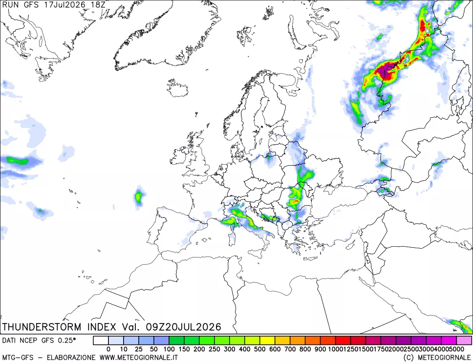 mappa Indice Temporali (TSI)