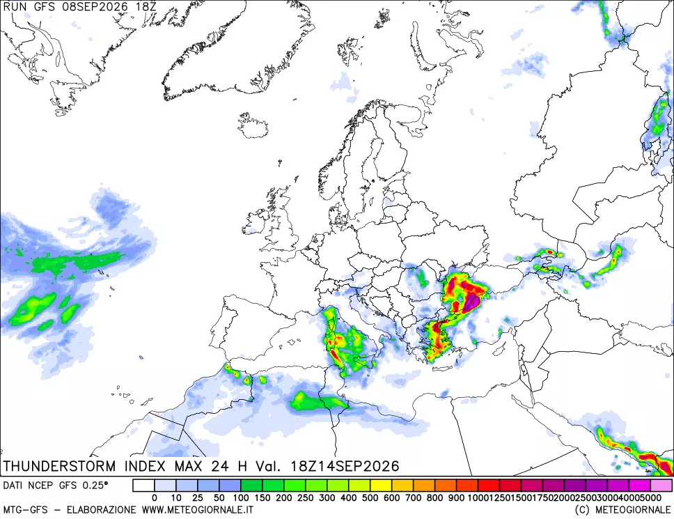 mappa Indice Temporali massimo 24 ore