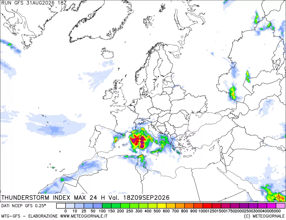 mappa TSI Max 24 ore