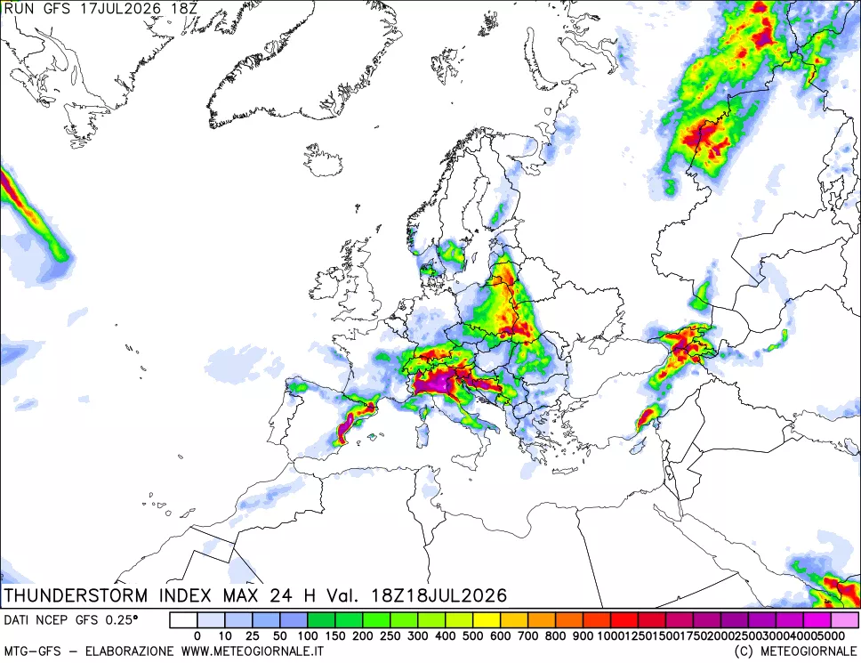 mappa TSI Max 24 ore