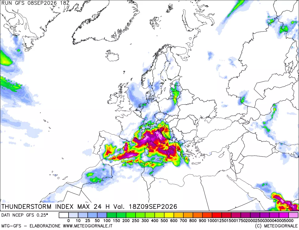 mappa TSI Max 24 ore
