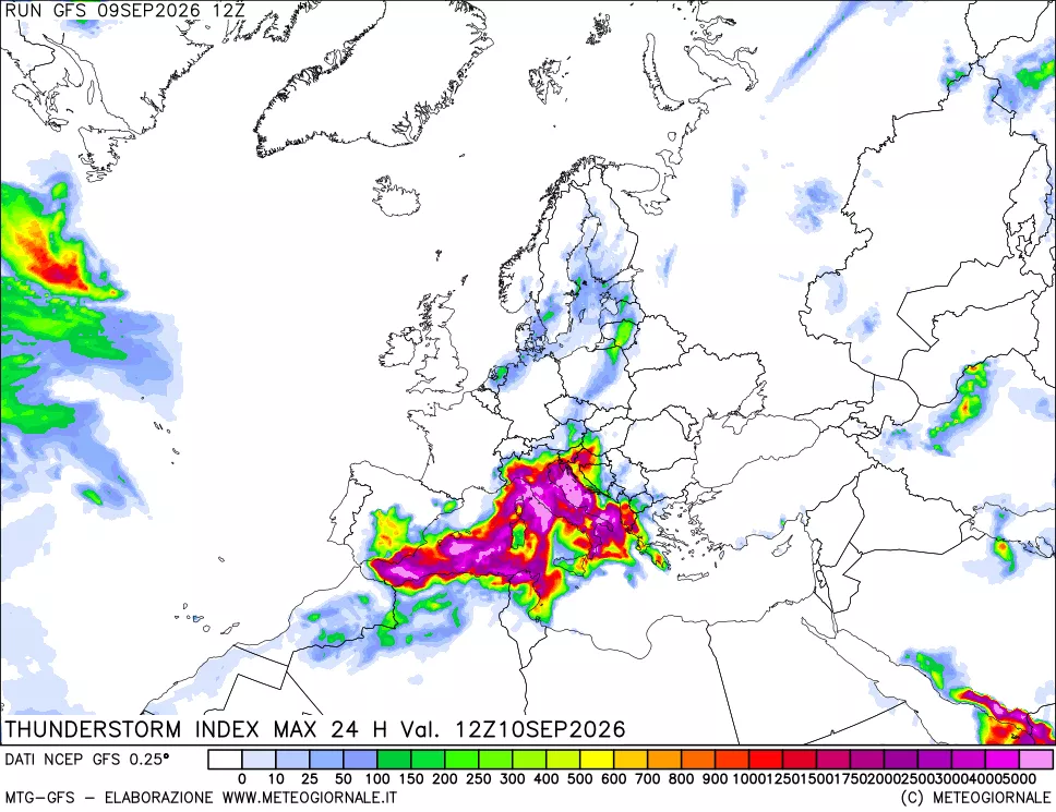 mappa TSI Max 24 ore