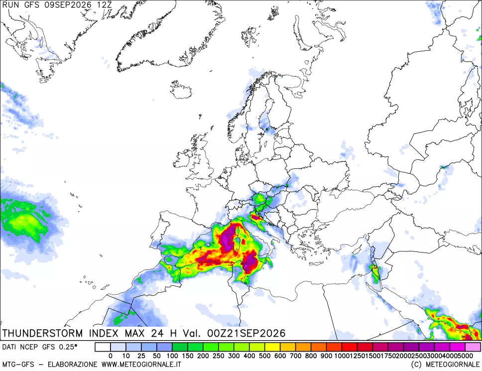 mappa TSI Max 24 ore