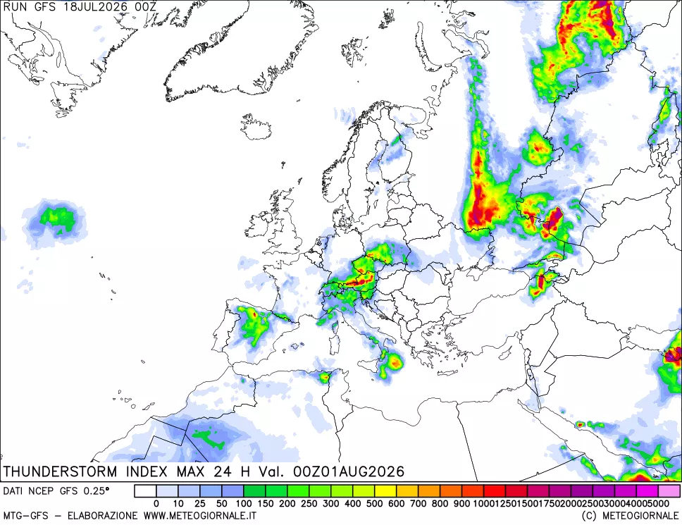 mappa TSI Max 24 ore