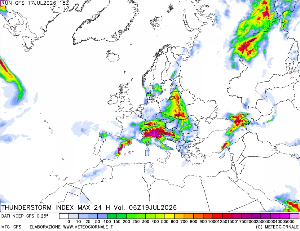 mappa TSI Max 24 ore