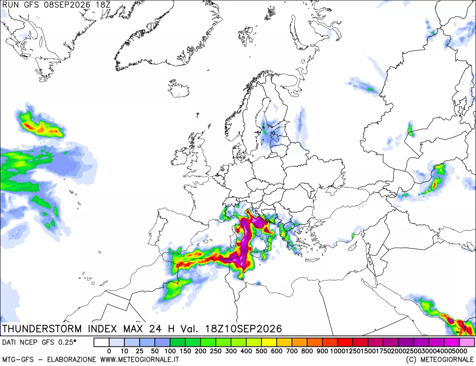 mappa TSI Max 24 ore