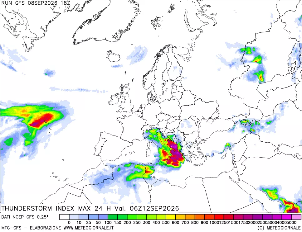 mappa TSI Max 24 ore