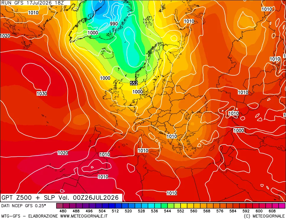 mappa 500 hPa GPT + Press SLM