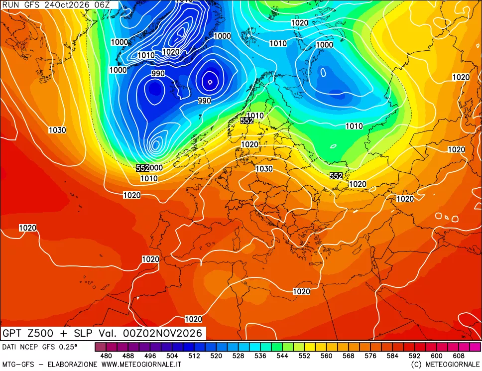 mappa 500 hPa GPT + Press SLM