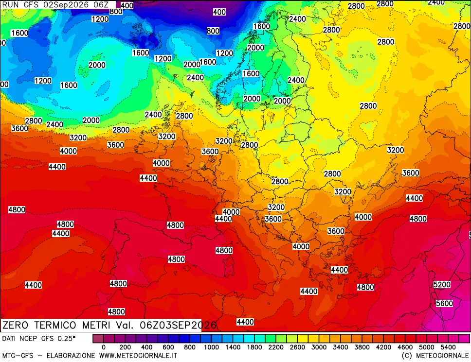 mappa Quota Zero Termico
