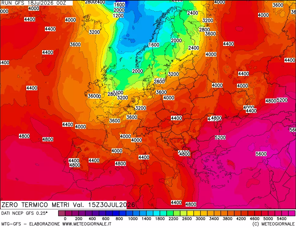 mappa Quota Zero Termico