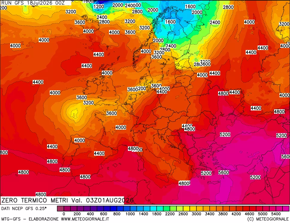 mappa Quota Zero Termico
