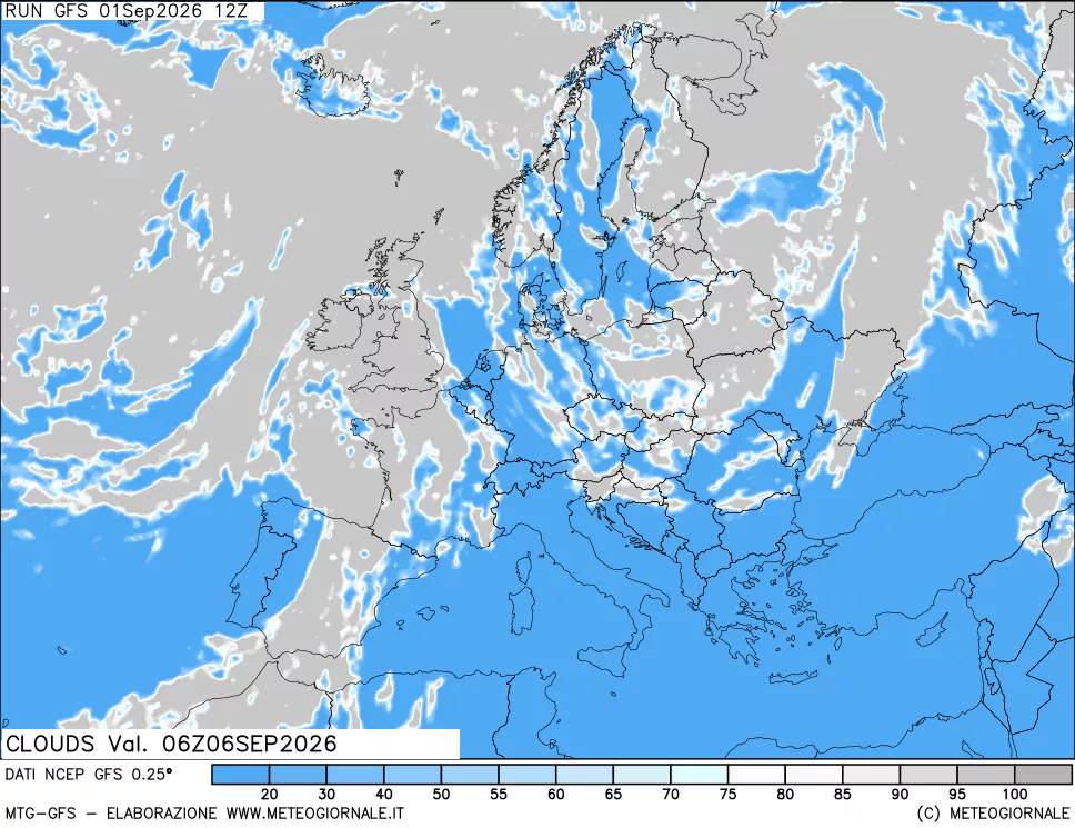 mappa Nuvolosità totale
