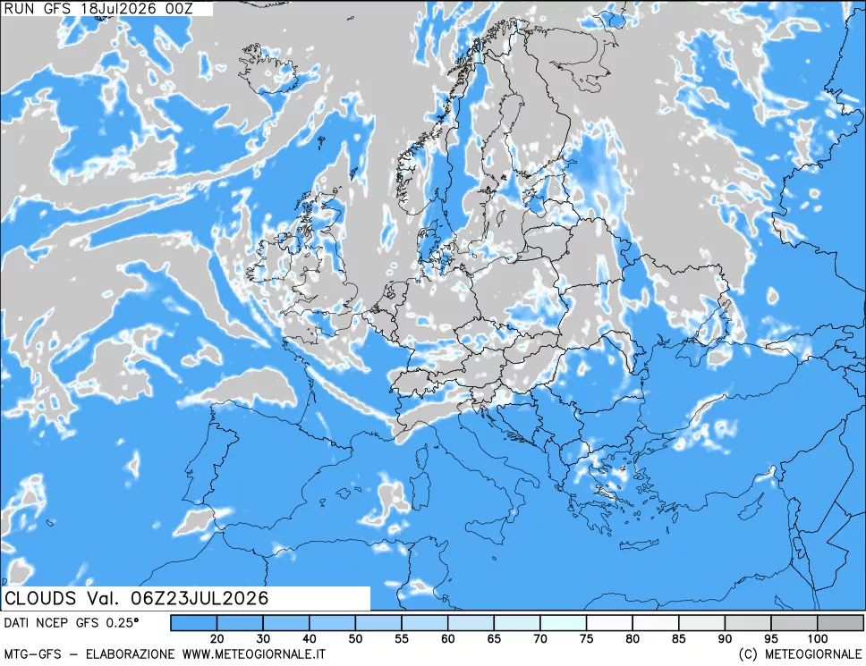 mappa Nuvolosità totale