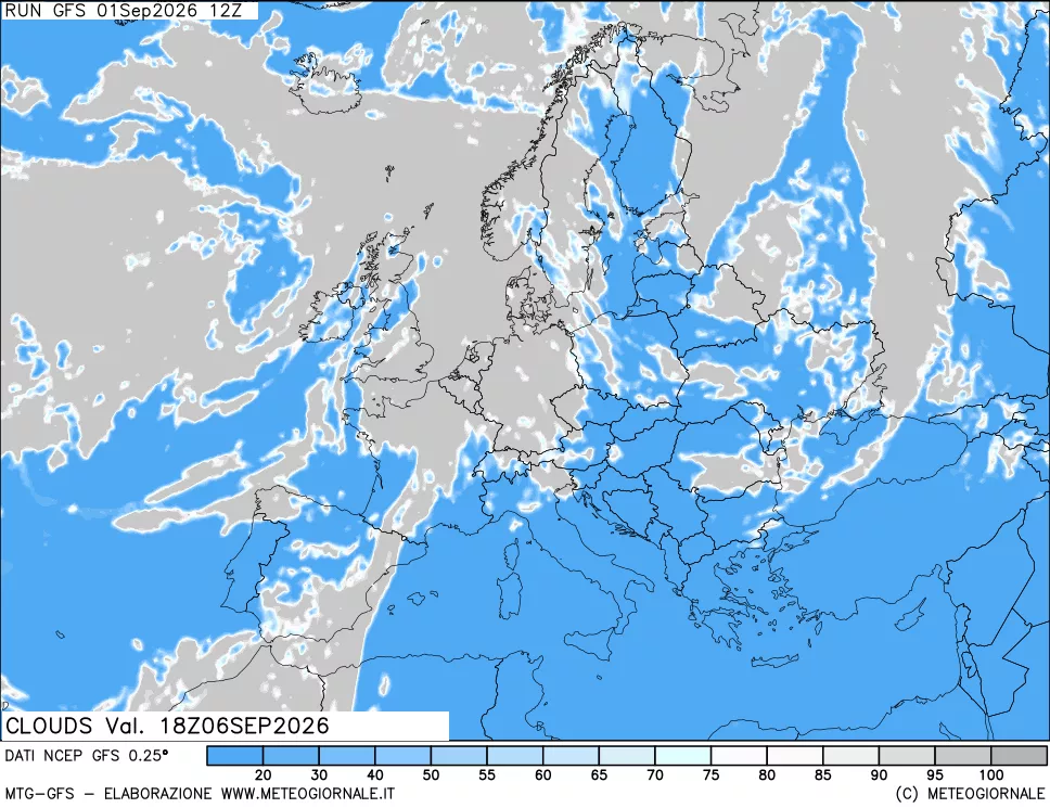 mappa Nuvolosità totale